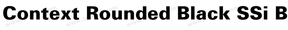 Context Rounded Black SSi Black字体转换